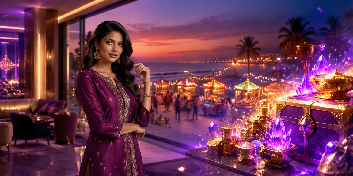 Live casino dealer hosting games for Indian users